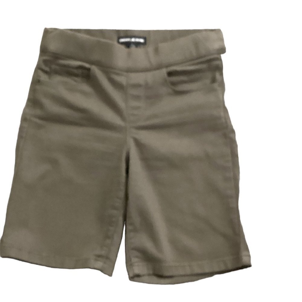 DKNY Jeans Women's Pull-on Stretch Bermuda Shorts Sz S Olive/Khaki Green 151B